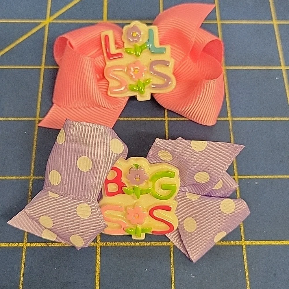 Big Sis and Lil Sis Hair Bows Set of 2